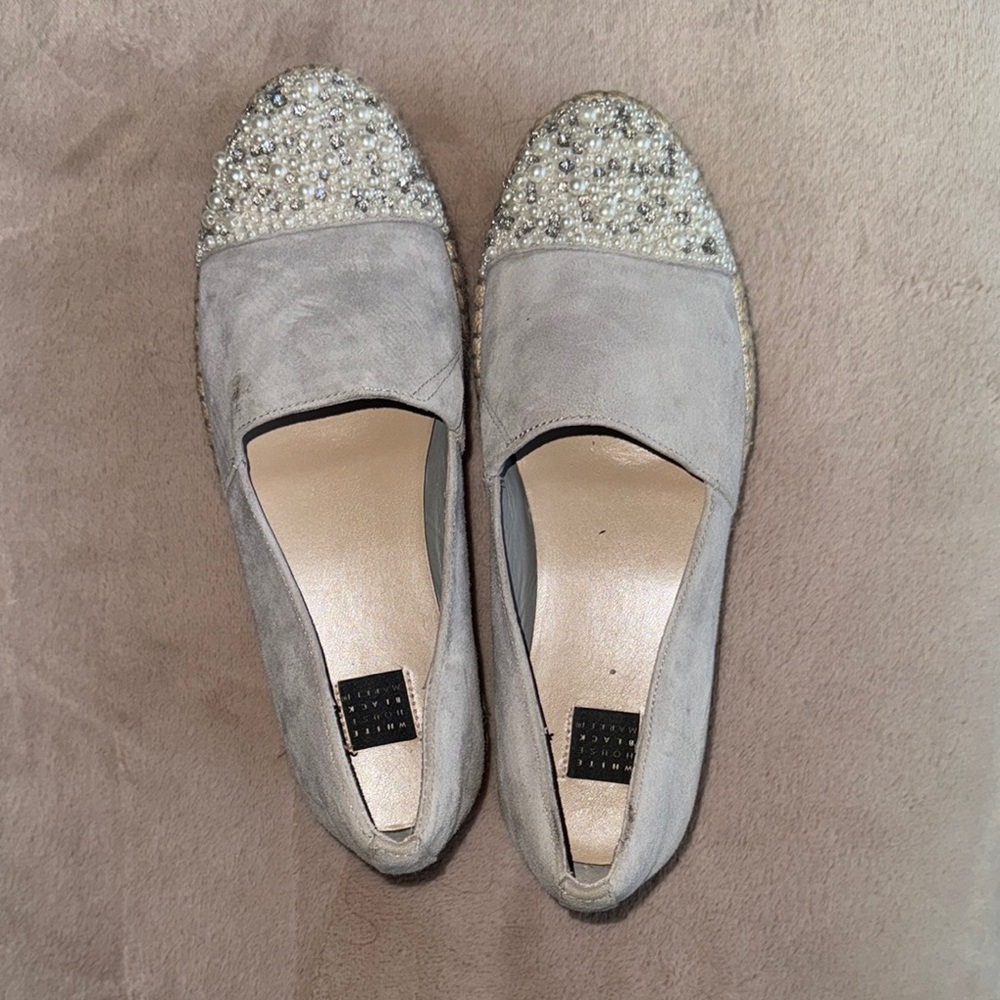 Elegant Gray Suede Women's Shoes